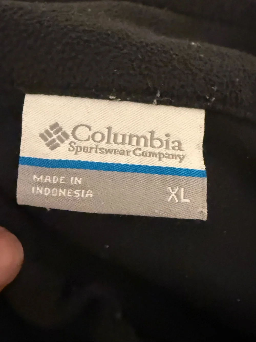 Columbia Men's Black Quarter-Zip Fleece Pullover